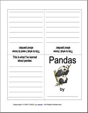 KWL: Pandas (booklet, color)