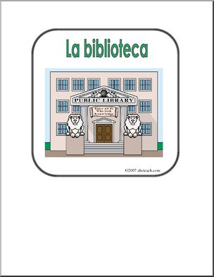 Spanish: Poster – “La Biblioteca” (elementaria)