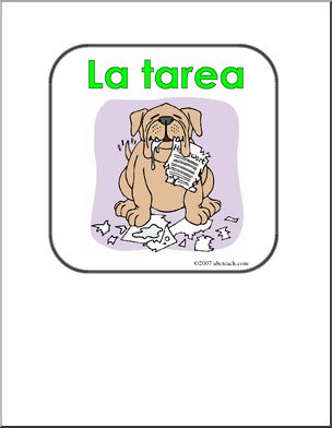 Spanish: Poster – “La Tarea” (elementaria)