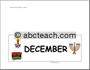 Calendar: December (header) – religious