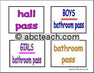 Labels: Classroom Items (set 10)