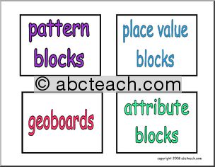 Labels: Classroom Items (set 11)