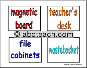 Labels: Classroom Items (set  7)