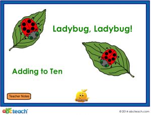 Interactive: Notebook: Ladybugs – Addition