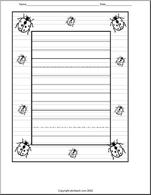 Border Paper: Ladybugs (Elementary)