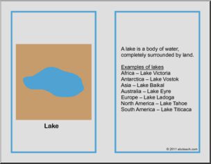 Nomenclature: Booklet: Land Forms & Water (color)