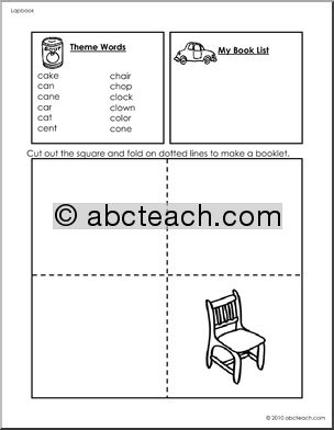 Lapbook: Alphabet Letter C (pre-K/primary)