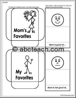 Lapbook: Mother’s Day (b/w)