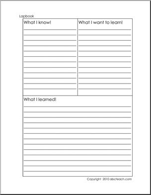 Lapbook: Template: Charts and  Diagrams