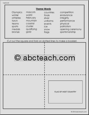Lapbook: Winter Olympics, 2018-2028 (elem-middle)