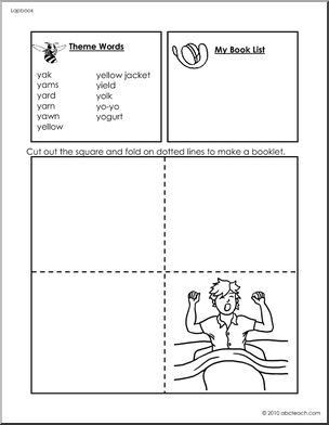 Lapbook: Alphabet Letter Y (pre-k/primary)