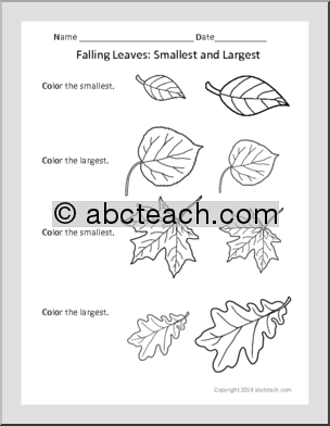 Math: Falling Leaves (prek-K)