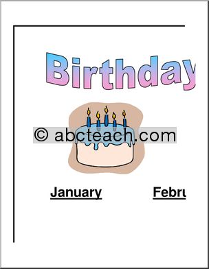Large Poster: Birthdays from January to December