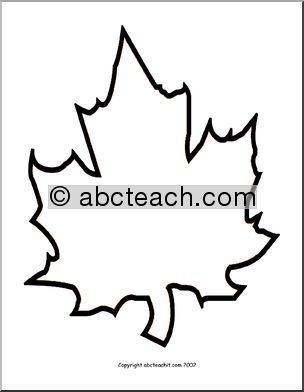Coloring Page: Maple Leaf