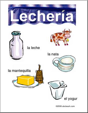 Spanish: Dairy Poster