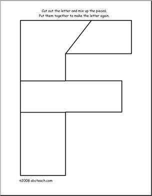 Shape Puzzle: The Letter F