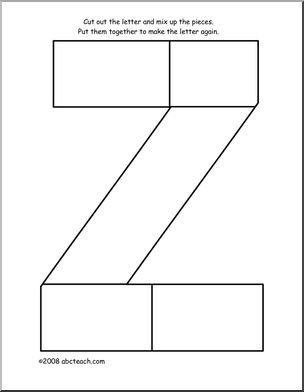 Shape Puzzle: The Letter Z
