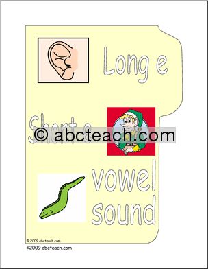Vowel Sounds E (color) Sorting Game