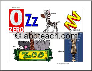 Letter Puzzle: Letter Z – guide (color)