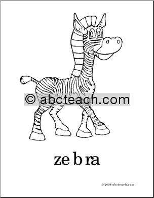 Coloring Pages: My Letter Z Coloring Book