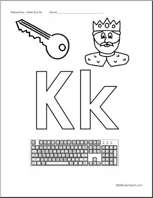 Beginning Sounds Poster: Letter K