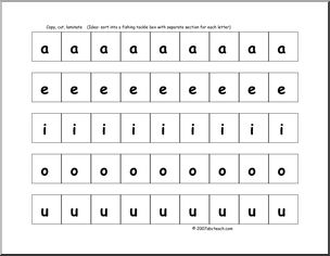 abcteach Early Reader Word Walls: Plain Letters
