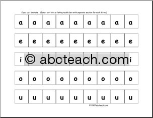 abcteach Early Reader Word Walls: Plain Letters