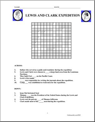 Crossword: Lewis and Clark