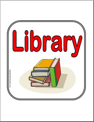 Sign: Library