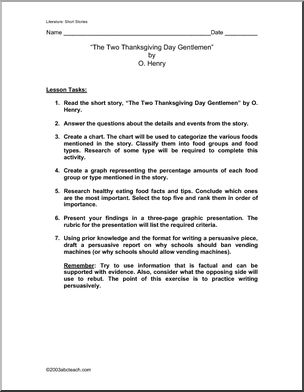 Book: O. Henry’s “The Two Thanksgiving Day Gents”