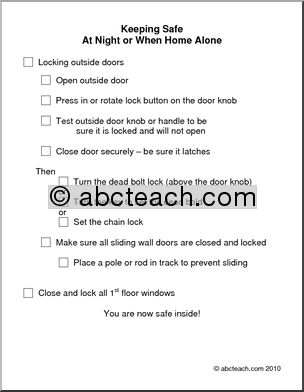 Special Needs: Locking Outside Doors (secondary/adult)