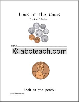 Look at the Coins (color) Early Reader