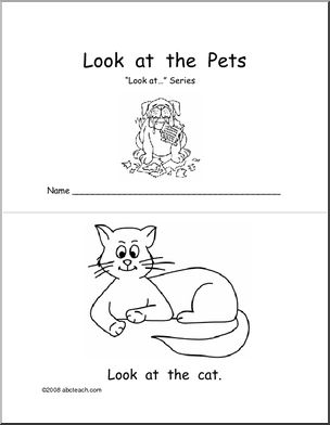 Early  Reader: Look at the Pets (b/w)