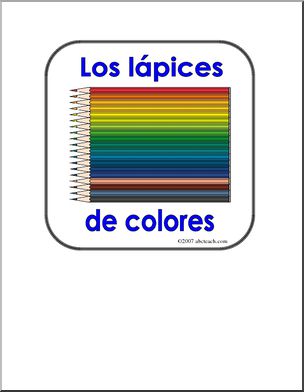 Spanish: Poster – “LÂ·pices de Colores” (elementaria)