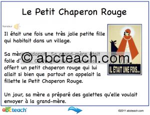 Interactive: Notebook: French: Le Petit Chaperon Rouge–avec audio