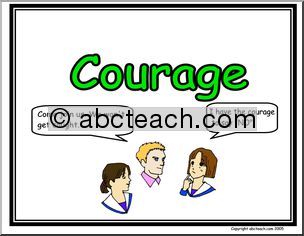 Poster: Life Skills – Courage