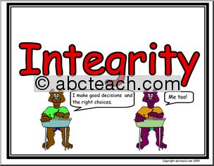 Poster: Life Skills – Integrity