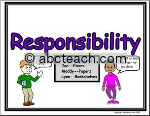 Poster: Life Skills – Responsibility