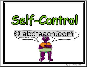 Poster: Life Skills – Self-Control