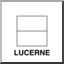 Clip Art: Flags: Lucerne (coloring page)