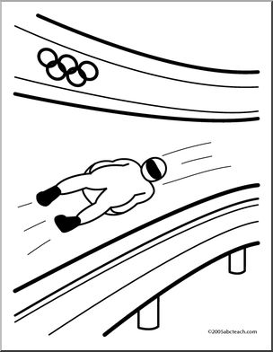 Coloring Page: Olympics – Luge