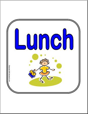 Sign: Lunch