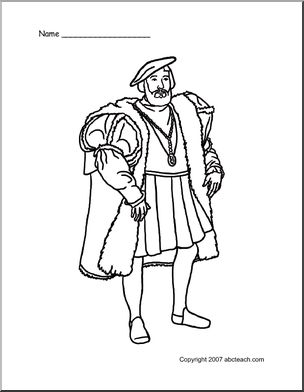 Coloring Page: Medieval King