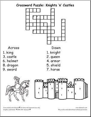 Crossword: Knights ‘n’ Castles (primary)