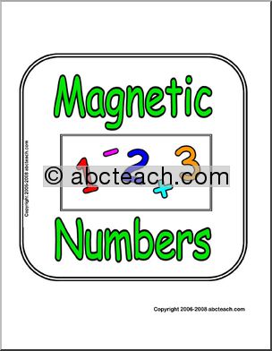 Sign: Magnetic Numbers