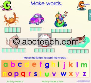 Interactive: Notebook: Phonics: Letter “C” (Spell)