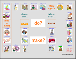 Game: “Make” vs “Do” Expressions (ESL)