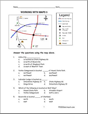 Map Skills: Road Map 5