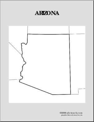 Map: U.S. – Arizona