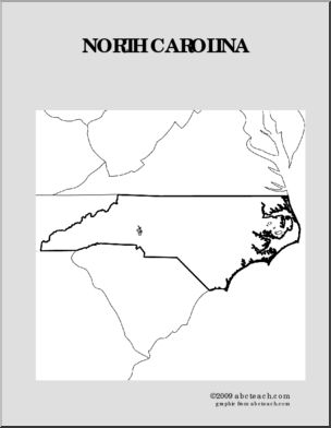 Map: U.S. – North Carolina